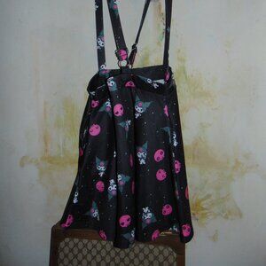 Hot Topic x Sanrio Kuromi Skull Skirt w/ Suspenders Whimsigoth Grunge 3XL